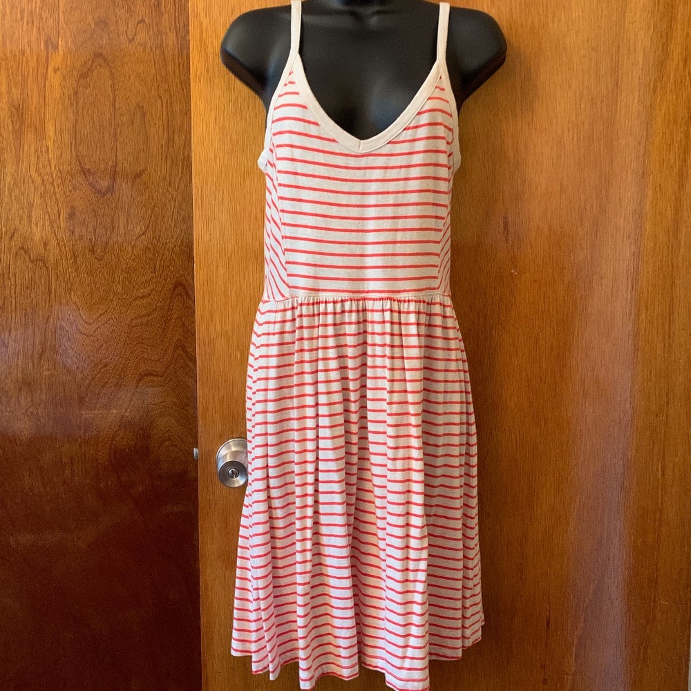 GAP Striped Sleeveless Cotton Dress Size M